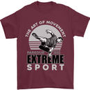 Parkour Free Running the Art of Movement Mens T-Shirt Cotton Gildan Maroon