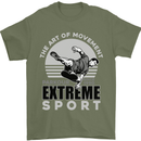 Parkour Free Running the Art of Movement Mens T-Shirt Cotton Gildan Military Green