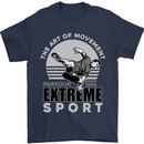 Parkour Free Running the Art of Movement Mens T-Shirt Cotton Gildan Navy Blue