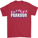 Parkour Free Running the Art of Movement Mens T-Shirt Cotton Gildan Red