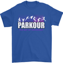 Parkour Free Running the Art of Movement Mens T-Shirt Cotton Gildan Royal Blue