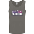 Parkour Free Running the Art of Movement Mens Vest Tank Top Charcoal