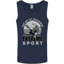 Parkour Free Running the Art of Movement Mens Vest Tank Top Navy Blue