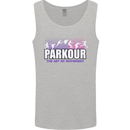 Parkour Free Running the Art of Movement Mens Vest Tank Top Sports Grey