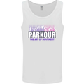 Parkour Free Running the Art of Movement Mens Vest Tank Top White
