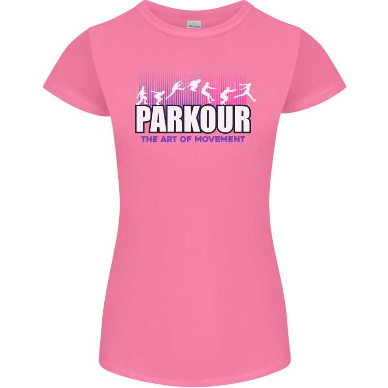 Parkour Free Running the Art of Movement Womens Petite Cut T-Shirt Azalea