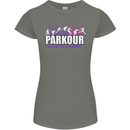 Parkour Free Running the Art of Movement Womens Petite Cut T-Shirt Charcoal