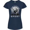 Parkour Free Running the Art of Movement Womens Petite Cut T-Shirt Navy Blue
