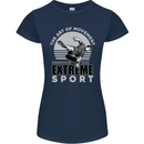 Parkour Free Running the Art of Movement Womens Petite Cut T-Shirt Navy Blue