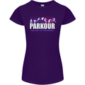 Parkour Free Running the Art of Movement Womens Petite Cut T-Shirt Purple