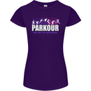 Parkour Free Running the Art of Movement Womens Petite Cut T-Shirt Purple
