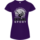 Parkour Free Running the Art of Movement Womens Petite Cut T-Shirt Purple