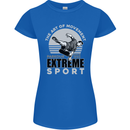 Parkour Free Running the Art of Movement Womens Petite Cut T-Shirt Royal Blue