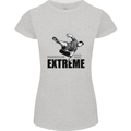 Parkour Free Running the Art of Movement Womens Petite Cut T-Shirt Sports Grey