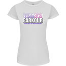 Parkour Free Running the Art of Movement Womens Petite Cut T-Shirt White