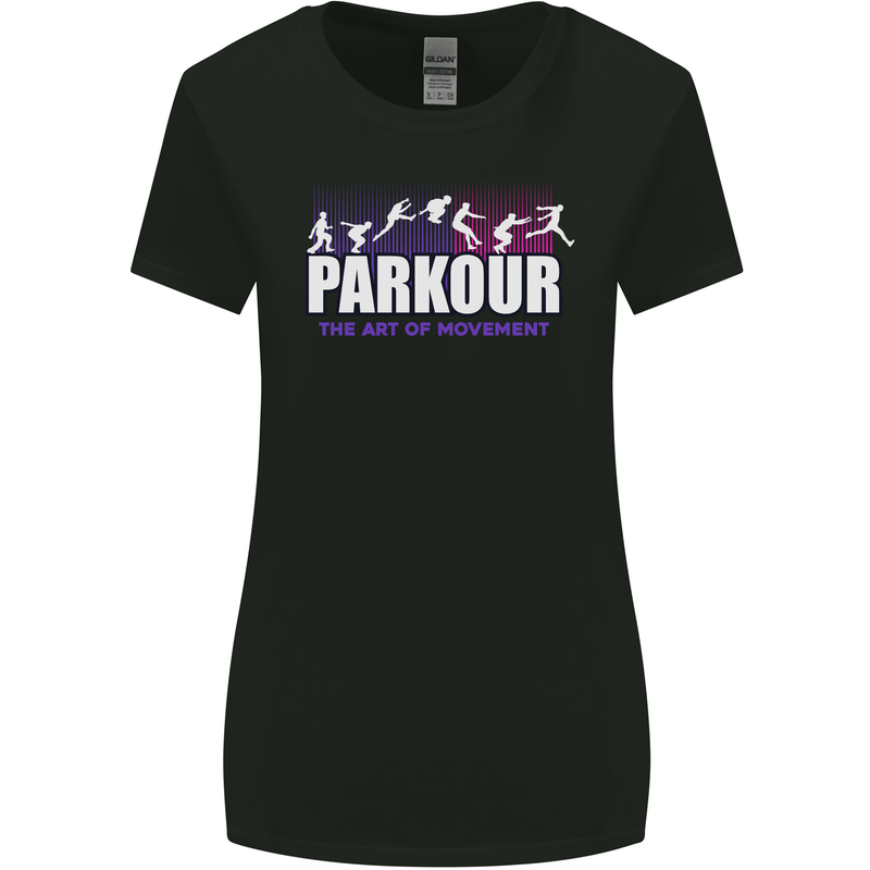 Parkour Free Running the Art of Movement Womens Wider Cut T-Shirt Black