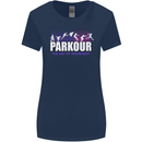 Parkour Free Running the Art of Movement Womens Wider Cut T-Shirt Navy Blue