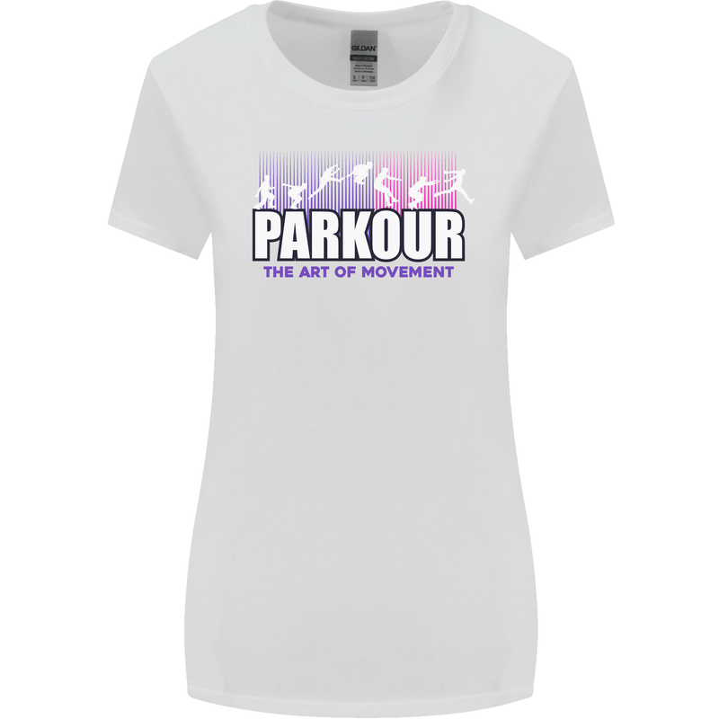 Parkour Free Running the Art of Movement Womens Wider Cut T-Shirt White