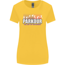Parkour Free Running the Art of Movement Womens Wider Cut T-Shirt Yellow