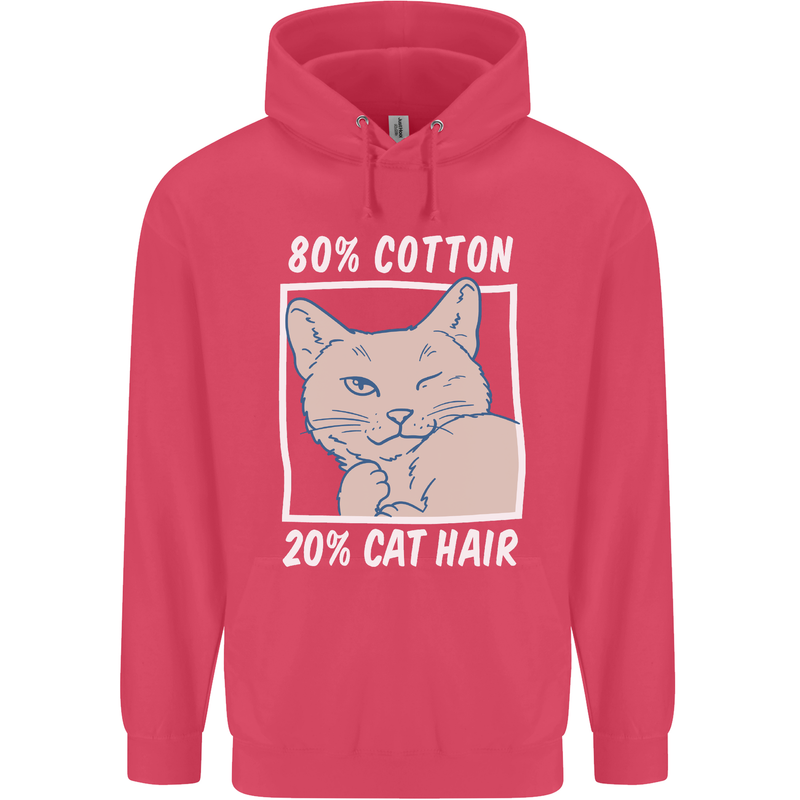 Part Cotton Part Cat Hair Funny Childrens Kids Hoodie Heliconia