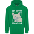 Part Cotton Part Cat Hair Funny Childrens Kids Hoodie Irish Green