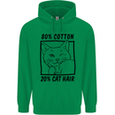 Part Cotton Part Cat Hair Funny Childrens Kids Hoodie Irish Green