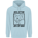 Part Cotton Part Cat Hair Funny Childrens Kids Hoodie Light Blue