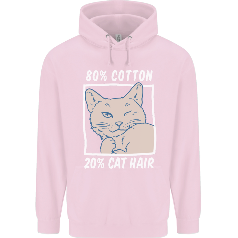 Part Cotton Part Cat Hair Funny Childrens Kids Hoodie Light Pink