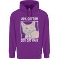 Part Cotton Part Cat Hair Funny Childrens Kids Hoodie Purple