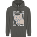 Part Cotton Part Cat Hair Funny Childrens Kids Hoodie Storm Grey