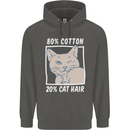 Part Cotton Part Cat Hair Funny Childrens Kids Hoodie Storm Grey