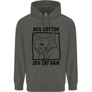 Part Cotton Part Cat Hair Funny Childrens Kids Hoodie Storm Grey