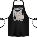 Part Cotton Part Cat Hair Funny Cotton Apron 100% Organic Black