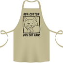 Part Cotton Part Cat Hair Funny Cotton Apron 100% Organic Khaki