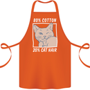 Part Cotton Part Cat Hair Funny Cotton Apron 100% Organic Orange