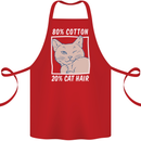 Part Cotton Part Cat Hair Funny Cotton Apron 100% Organic Red