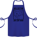 Part Cotton Part Cat Hair Funny Cotton Apron 100% Organic Royal Blue