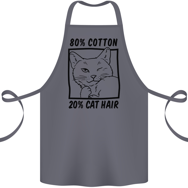 Part Cotton Part Cat Hair Funny Cotton Apron 100% Organic Steel