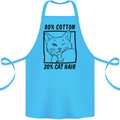 Part Cotton Part Cat Hair Funny Cotton Apron 100% Organic Turquoise
