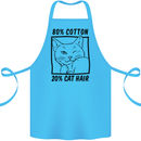 Part Cotton Part Cat Hair Funny Cotton Apron 100% Organic Turquoise