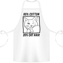 Part Cotton Part Cat Hair Funny Cotton Apron 100% Organic White