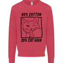 Part Cotton Part Cat Hair Funny Kids Sweatshirt Jumper Heliconia