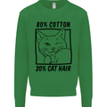 Part Cotton Part Cat Hair Funny Kids Sweatshirt Jumper Irish Green