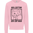 Part Cotton Part Cat Hair Funny Kids Sweatshirt Jumper Light Pink