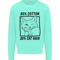 Part Cotton Part Cat Hair Funny Kids Sweatshirt Jumper Peppermint
