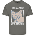 Part Cotton Part Cat Hair Funny Kids T-Shirt Childrens Charcoal
