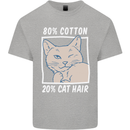 Part Cotton Part Cat Hair Funny Kids T-Shirt Childrens Sports Grey