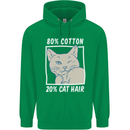 Part Cotton Part Cat Hair Funny Mens 80% Cotton Hoodie Irish Green