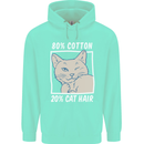 Part Cotton Part Cat Hair Funny Mens 80% Cotton Hoodie Peppermint
