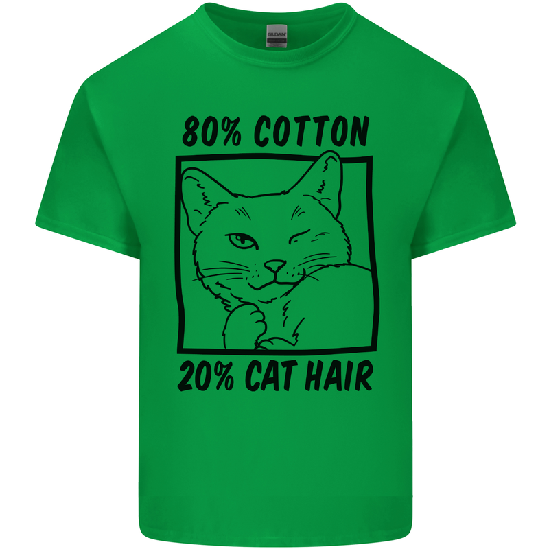 Part Cotton Part Cat Hair Funny Mens Cotton T-Shirt Tee Top Irish Green